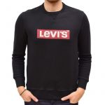 LEVI'S® GRAPHIC CREW B LOGO SSNL MINERAL SWEATSHIRT B BLACK
