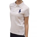POLO RALPH LAUREN SKINNY FIT BIG PONY POLO WOMAN WHITE - Image 2