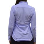 POLO RALPH LAUREN WOMAN BSR LONG SLEEVE KNIT SHIRT HARBOR ISLAND BLUE - Image 4