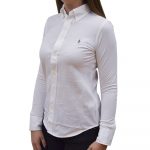 POLO RALPH LAUREN WOMAN W POLO BSR LONG SLEEVE KNIT SHIRT WHITE - Image 4