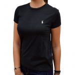POLO RALPH LAUREN WOMAN COTTON CREWNECK T-SHIRT BLACK - Image 2