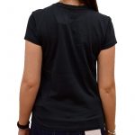 POLO RALPH LAUREN WOMAN COTTON CREWNECK T-SHIRT BLACK - Image 3