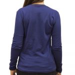 POLO RALPH LAUREN WOMAN LONG SLEEVE CREWNECK  T-SHIRT NAVY - Image 3