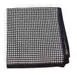 HUGO BOSS POCKET SQUARE BLACK/WHITE