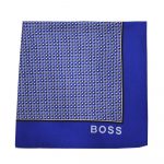 BOSS POCKET SQUARE MEDIUM BLUE