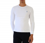 POLO RALPH LAUREN CLASSIC FIT M CLASSICS LONG SLEEVE T-SHIRT WHITE