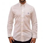 POLO RALPH LAUREN CUSTOM FIT NATURAL STRETCH POPLIN SHIRT WHITE