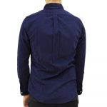 POLO RALPH LAUREN M CLASSICS 2 LONG SLEEVE SLIM FIT SHIRT NAVY - Image 4