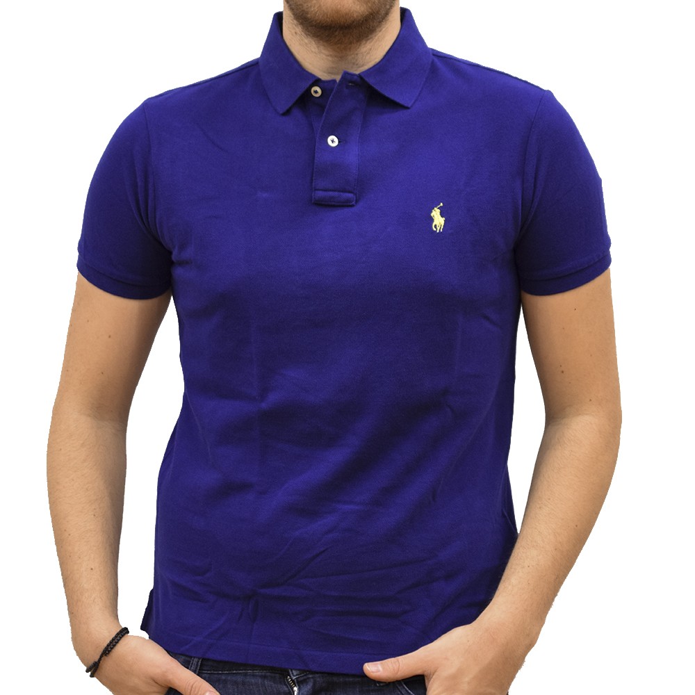 710782592009-1 POLO RALPH LAUREN CUSTOM SLIM FIT BASIC MESH FALL ROYAL - Image 1