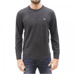 LACOSTE WOOL CREW NECK SWEATER GREY CHARTEUX CHINE