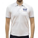 LA MARTINA MAN POLO PIQUET REGULAR FIT OPTIC WHITE