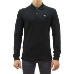 LACOSTE LONG-SLEEVE L1312 POLO BLACK