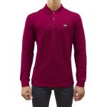 LACOSTE LONG-SLEEVE L1312 POLO BORDEAUX