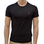 POLO RALPH LAUREN CUSTOM SLIM FIT JERSEY BLACK