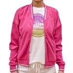 JUICY COUTURE TRK MICROTERRY ALUMNI WESTWOOD JKT PINK - Image 3