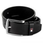 TOMMY NEW DENTON BELT BLACK 3.5