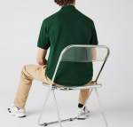 LACOSTE L1212 POLO CLASSIC FIT IN PETIT PIQUE VERT - Image 4