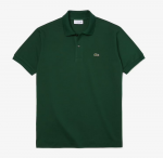 LACOSTE L1212 POLO CLASSIC FIT IN PETIT PIQUE VERT - Image 5