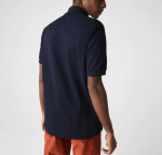 LACOSTE L1212 POLO CLASSIC FIT IN PETIT PIQUE DARK BLUE - Image 3