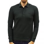 LACOSTE LONG-SLEEVE POLO REGULAR FIT VERT