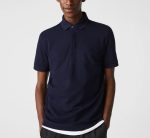 LACOSTE REGULAR FIT PARIS POLO STRETCH COTTON MARINE