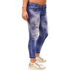 DSQUARED2 LIGHT SUPER BLEACHED HOLES JENNIFER CROPPED JEANS BLUE WOMAN - Image 5
