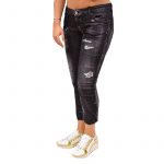 DSQUARED2 WOMAN BLACK TWIN PEAKS MEDIUM WAIST SKINNY CROPPED JEAN - Image 4