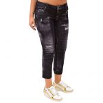 DSQUARED2 WOMAN BLACK TWIN PEAKS MEDIUM WAIST SKINNY CROPPED JEAN - Image 5