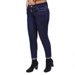 DSQUARED2 MEDIUM WAIST CROPPED TWIGGY JEAN BLUE - Image 4
