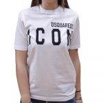DSQUARED2 COTTON JERSEY T-SHIRT WOMAN WHITE