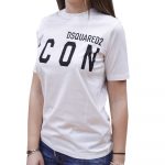 DSQUARED2 COTTON JERSEY T-SHIRT WOMAN WHITE - Image 4