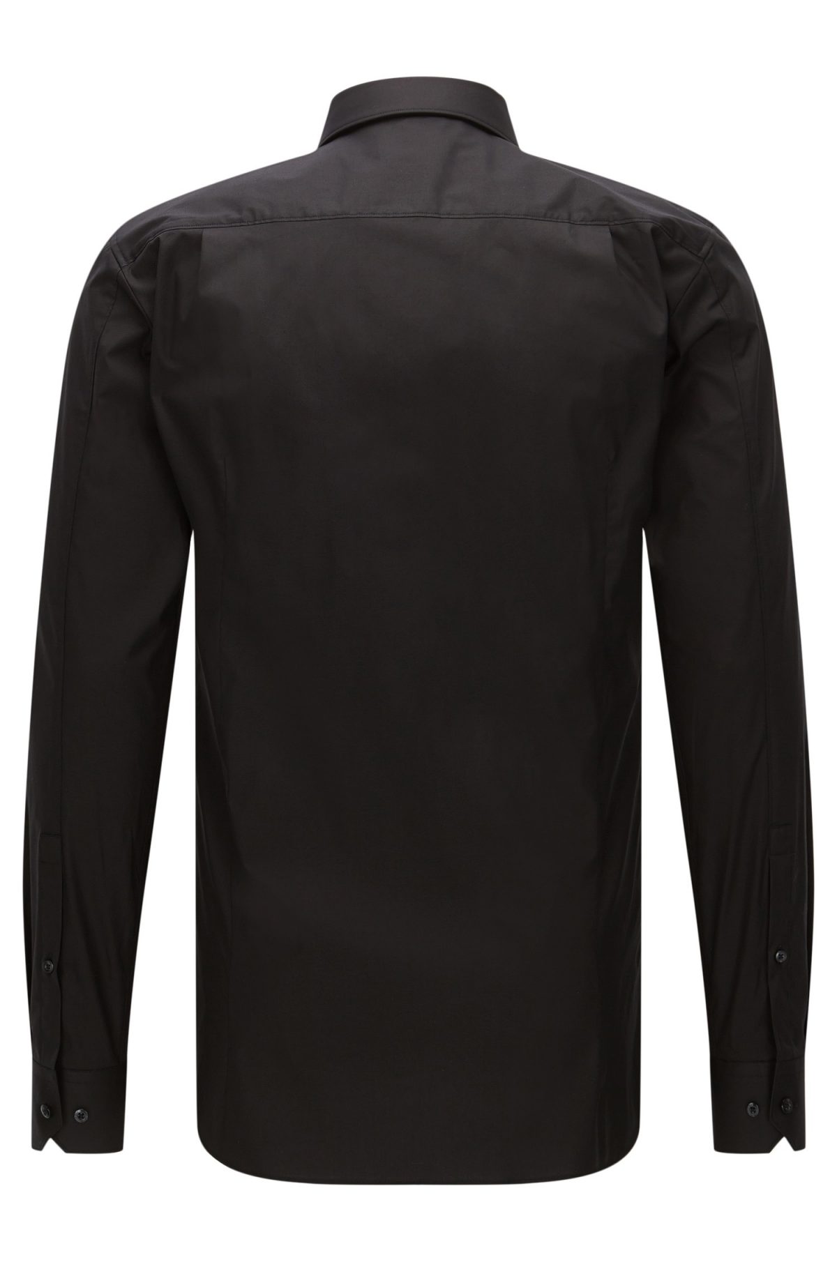 HUGO ELISHA  EXTRA SLIM FIT SHIRT IN STRETCH COTTON -BLACK - Image 5