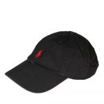 POLO RALPH LAUREN COTTON CHINO BASEBALL CAP BLACK