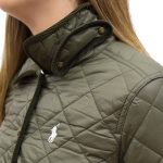 POLO RALPH LAUREN W CROPPED BARN JACKET GREEN - Image 3