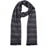 EMPORIO ARMANI SCIARPA 43X185 WO PC SCARF BLUE