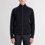 PAUL&SHARK NAVY MARINE WOOL CARDIGAN ZIP BLUE