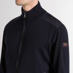 PAUL&SHARK NAVY MARINE WOOL CARDIGAN ZIP BLUE - Image 3