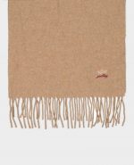 PAUL&SHARK WOOL AND CASHMERE SCARF WITH ICONIC BADGE BEIGE - Image 2