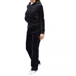 JUICY COUTURE ROBERTSON CLA ZIP THROUGH HOODIE BLACK - Image 5
