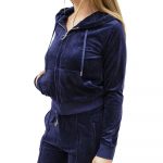 JUICY COUTURE ROBERTSON CLA ZIP THROUGH HOODIE NIGHT SKY - Image 2