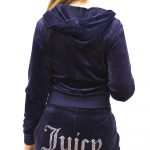 JUICY COUTURE ROBERTSON CLA ZIP THROUGH HOODIE NIGHT SKY - Image 3