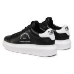 KARL LAGERFELD KAPRI MAISON KARL LACE SNEAKERS MEN BLACK LTHR - Image 3