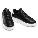 KARL LAGERFELD KAPRI MAISON KARL LACE SNEAKERS MEN BLACK LTHR - Image 4