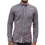 TOMMY HILFIGER MELANGE DOBBY SHIRT DEEP ROUGE