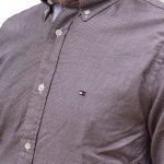 TOMMY HILFIGER MELANGE DOBBY SHIRT DEEP ROUGE - Image 3