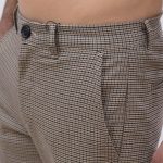 GABBA PISA BEIGE CHECK REGULAR FIT PANT BEIGE CHECK - Image 3