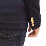 POLO RALPH LAUREN DOUBLE KIN JACQUARD BLAZER JACKET PARK AVENUE NAVY - Image 5