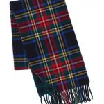 POLO RALPH LAUREN SCOTTISH SCARF MULTI CHECK BLACK/RED/GREEN