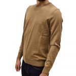 BOSS MEN BOTTO-L CREW NECK SWEATER MEDIUM BEIGE - Image 2