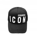 DSQUARED2 EMBROIDERED CARGO BE ICON BASEBALL CAP NERO BIANCO - Image 2